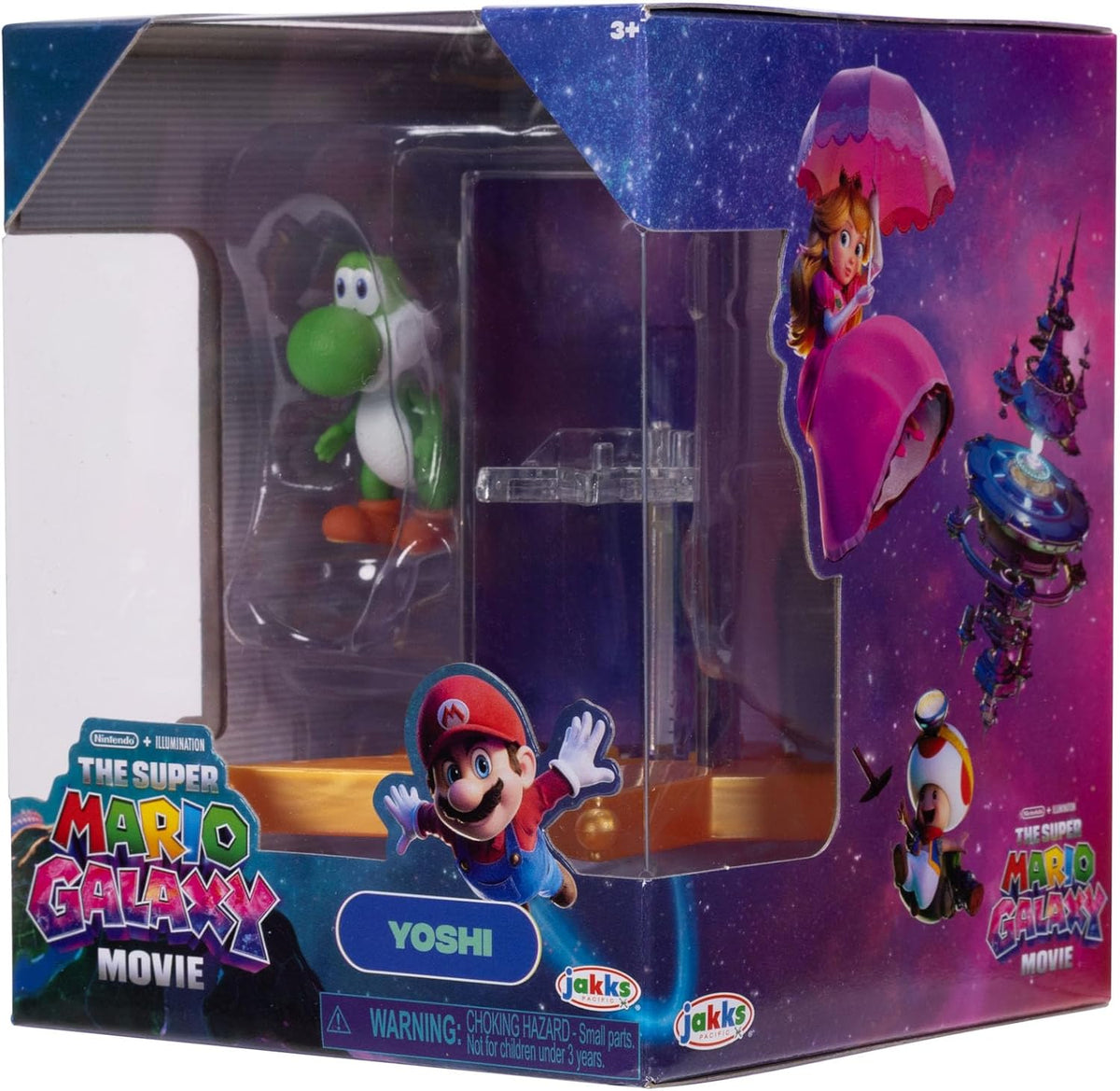 Jakks Pacific Set de Minifiguras The Super Mario Galaxy, 6 Figuras con Lanzador de Estrellas