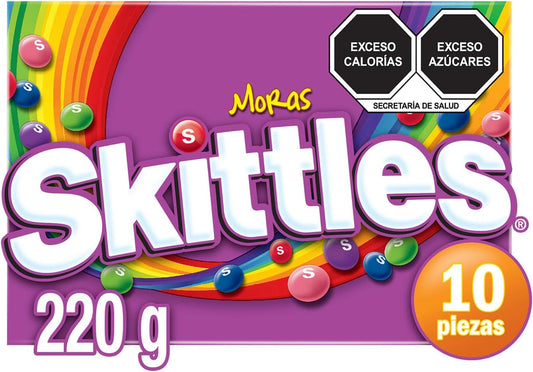Skittles dulces caramelo suave moras 10 piezas de 22g - 220g