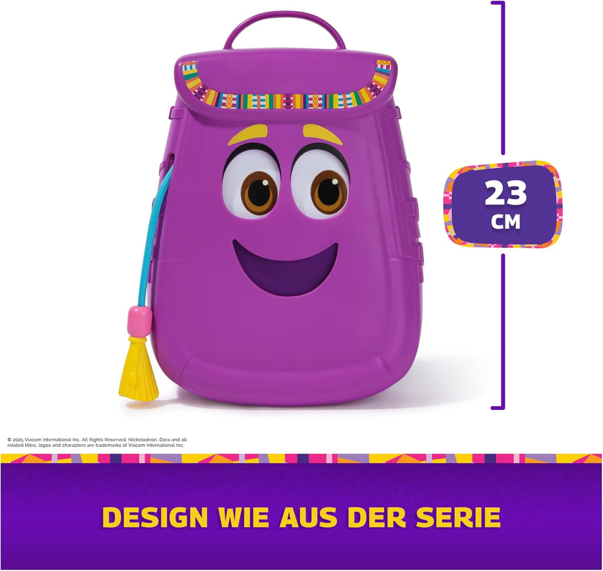 Dora, Mi Mochila de Aventuras, con Accesorios de exploración‚ un Mapa desplegable y una brújula y Unos prismáticos de Juguete, Juguetes para niñas y niños a Partir de 3 años