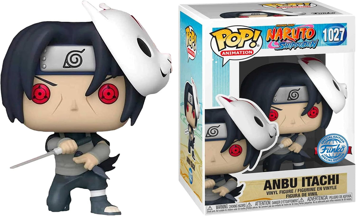 Funko Pop! Animación - Naruto Shippuden: Anbu Itachi Uchiha, Edición Especial común Multicolor Exclusivo #1027