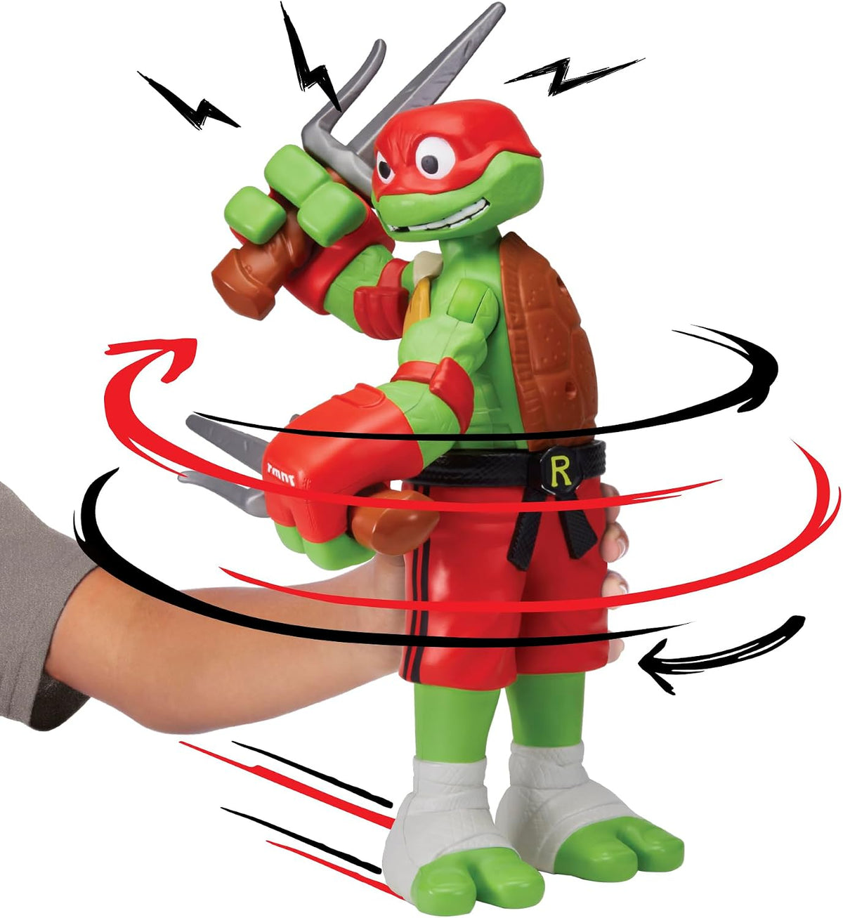 Tales of Teenage Mutant Ninja Turtles: Giant Roll N Punch Raphael Figura de Playmates Toys