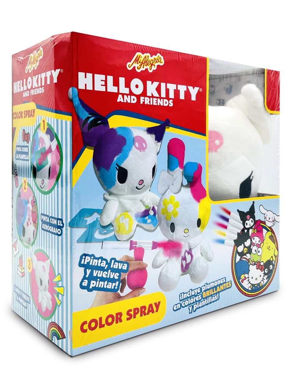 Ult Peluche Premium Kuromi para Pintar Color Spray Hello Kitty y Amigos - imagen 2