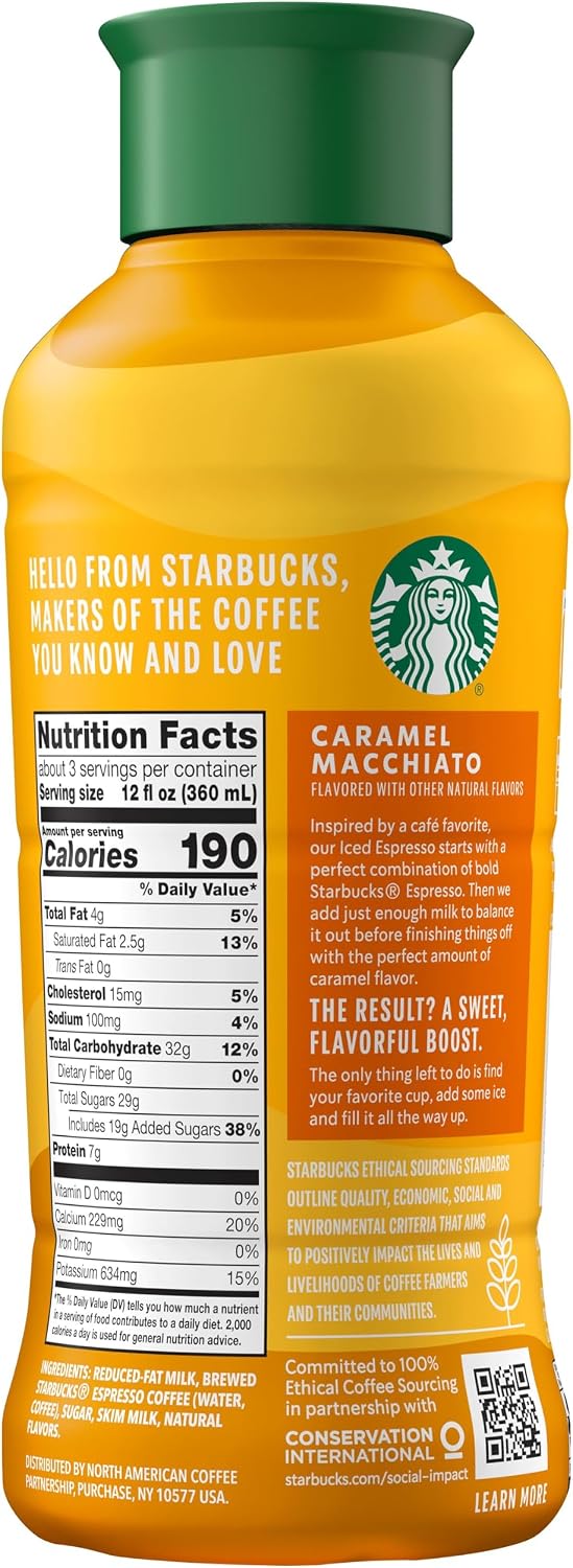 Starbucks Iced Espresso Caramel Macchiato