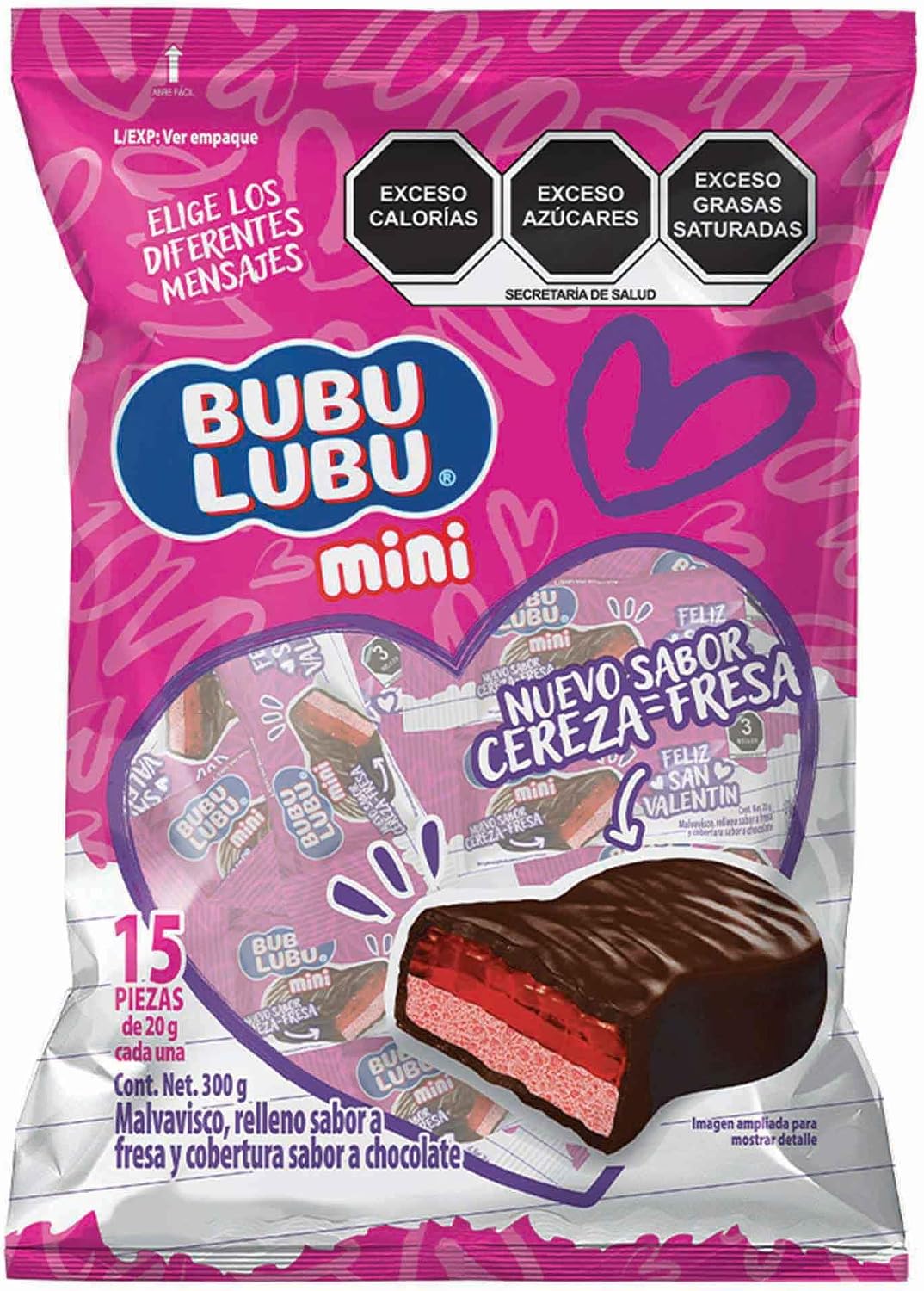 Mini Bubulubu Pink 15 piezas de 20 gr