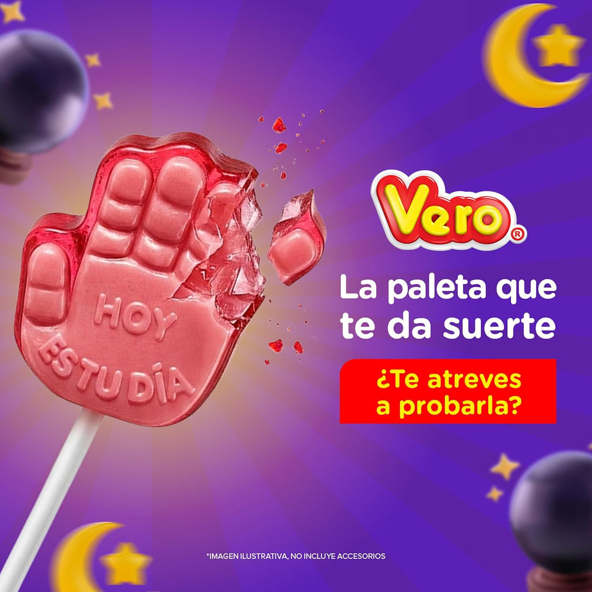 Ricolino Paleta Manita De Caramelo Sabor Fresa-Cereza, Bolsa 40 Pz De 14 G, Color Rosa