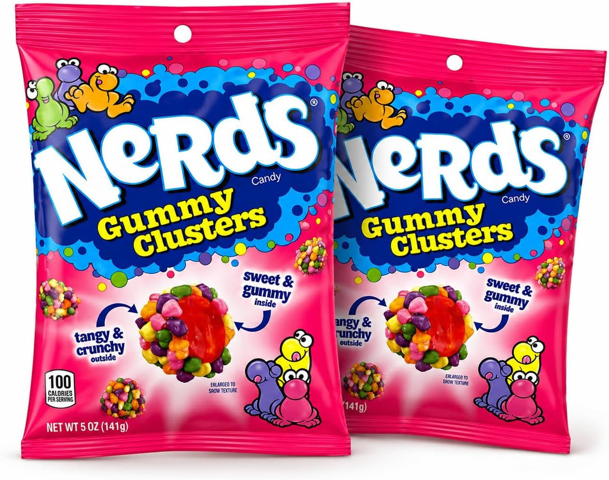 Nerds Gummy Clusters 5 onzas, 2 juegos de 2