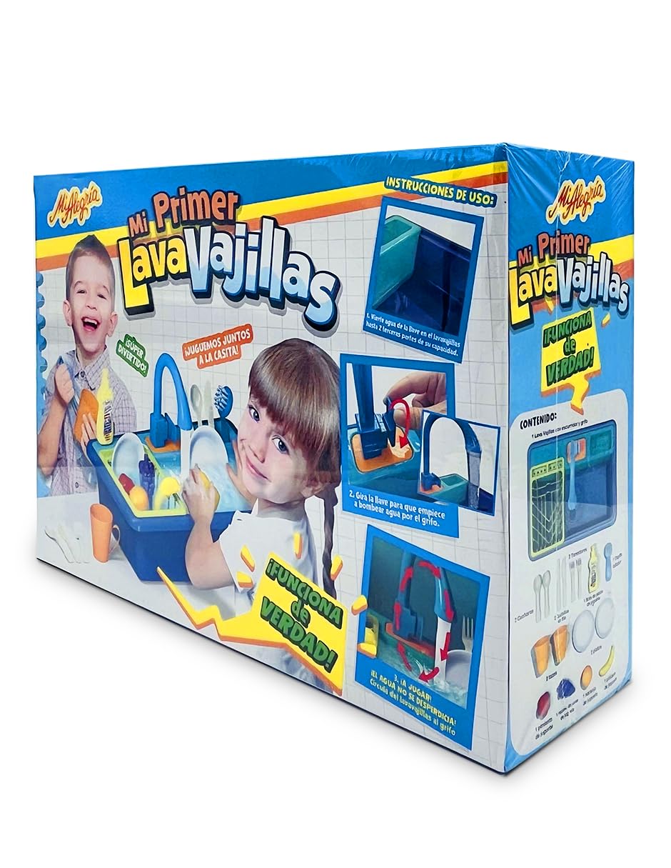 Ult Mi Primer LavaVajillas, Kit de Lavaplatos, Utensilios de Cocina para Hacer Limpieza, Juego Interactivo - imagen 4