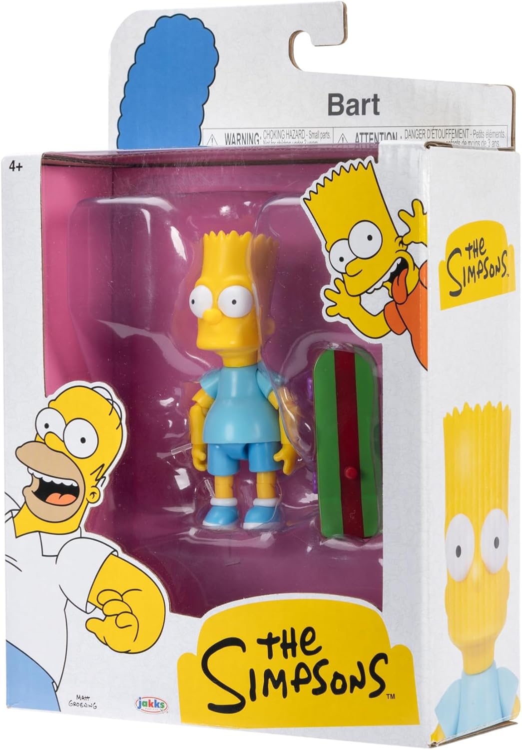 Jakks Pacific Figura de Acción Bart Simpson 3.75 Pulgadas
