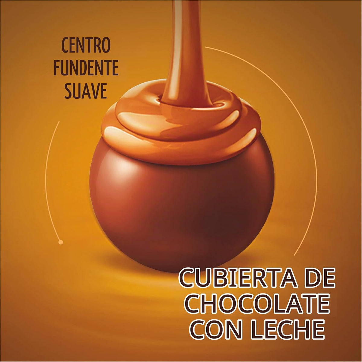 Lindt LINDOR Caramelo trufas de chocolate de leche 60 Cuadro número