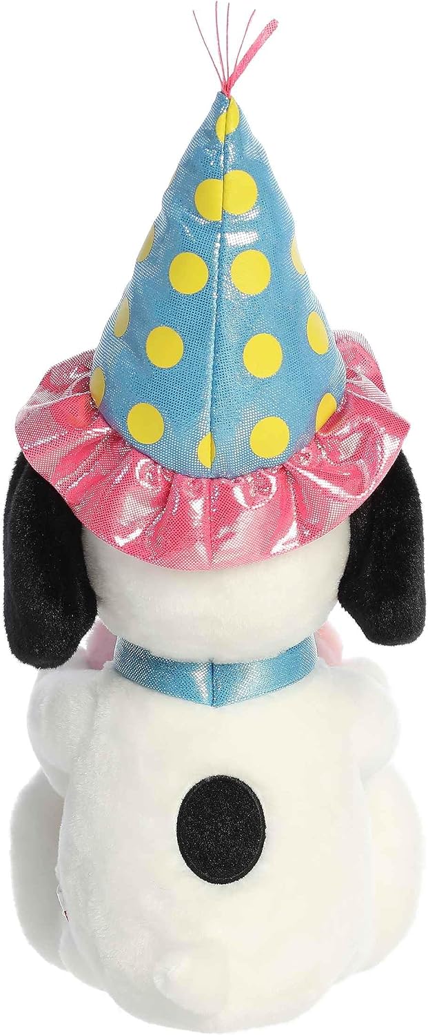 Aurora Adorable Peanuts Birthday Snoopy Animal de Peluche – Juguetes con Licencia Oficial para Todos los Fans de Snoopy – Regalo nostálgico para Adultos y Celebraciones de cumpleaños, 12 Pulgadas