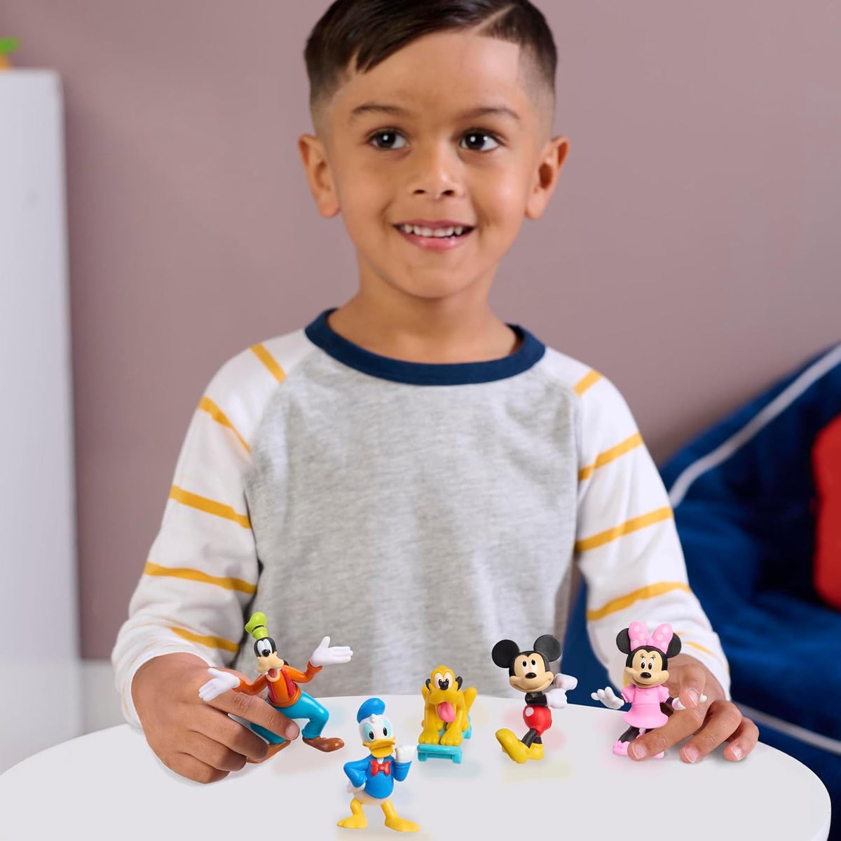 Just Play Paquete de 5 Figuras coleccionables Mickey Mouse de Disney Junior, de 7,6 cm, Juguetes para niños a Partir de 3 años