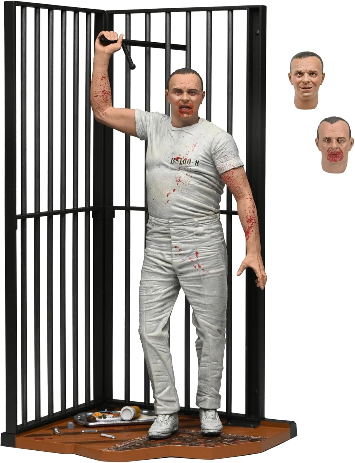 Figura de Accion 7 Pulgadas El Silencio de los Inocentes Dr Hannibal Lecter Prison Escape Detalles Realistas Articulaciones Completas Fans de Peliculas de Terror y Figuras de Coleccion