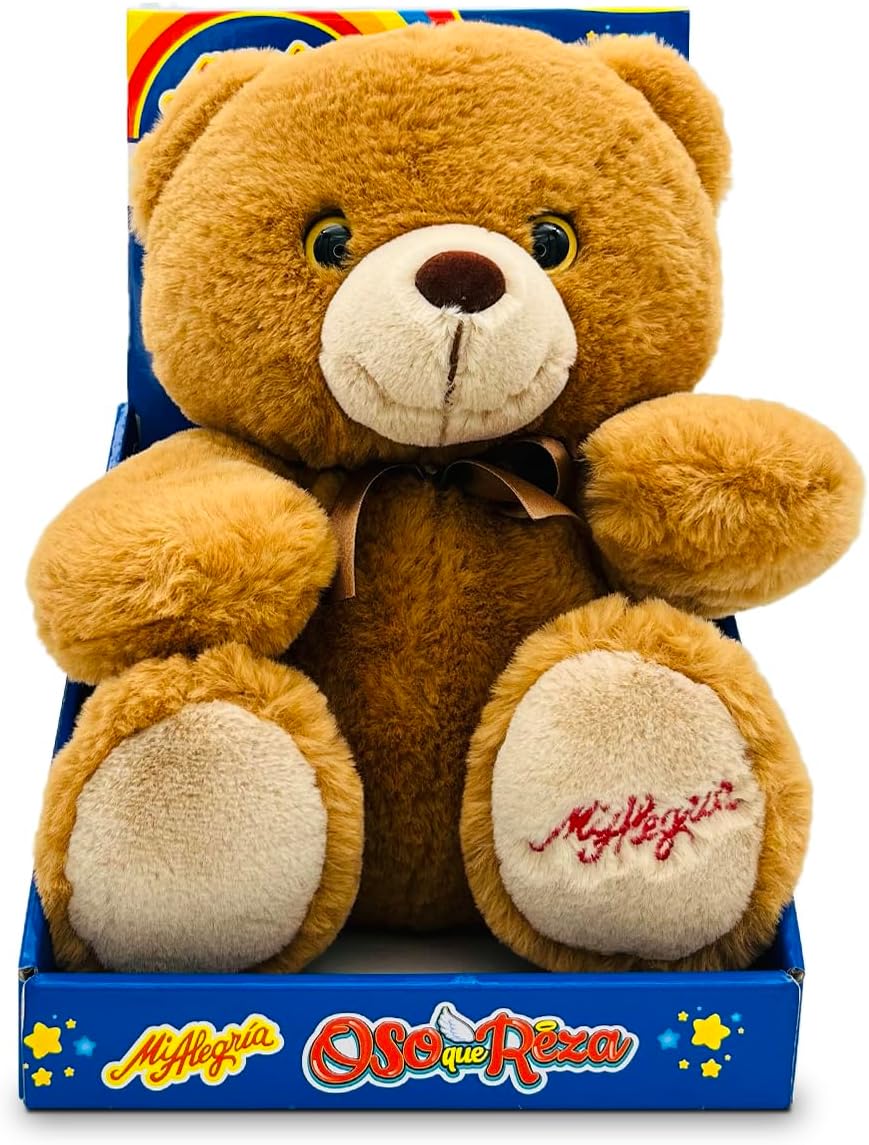 Ult Peluche Oso Que Reza Premium Reza Padre Nuestro y el Angel de mi Guarda