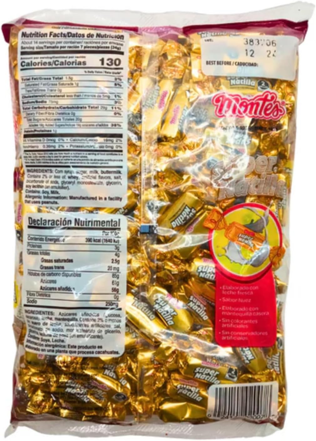 Montes Super Natilla Montes (Nuez, 470GR)