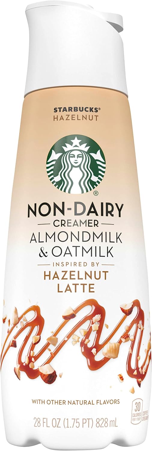 Starbucks Crema Para Café Líquida Caramel Macchiato - 828 ml (Hazelnut Latte Almond & Oatmilk)