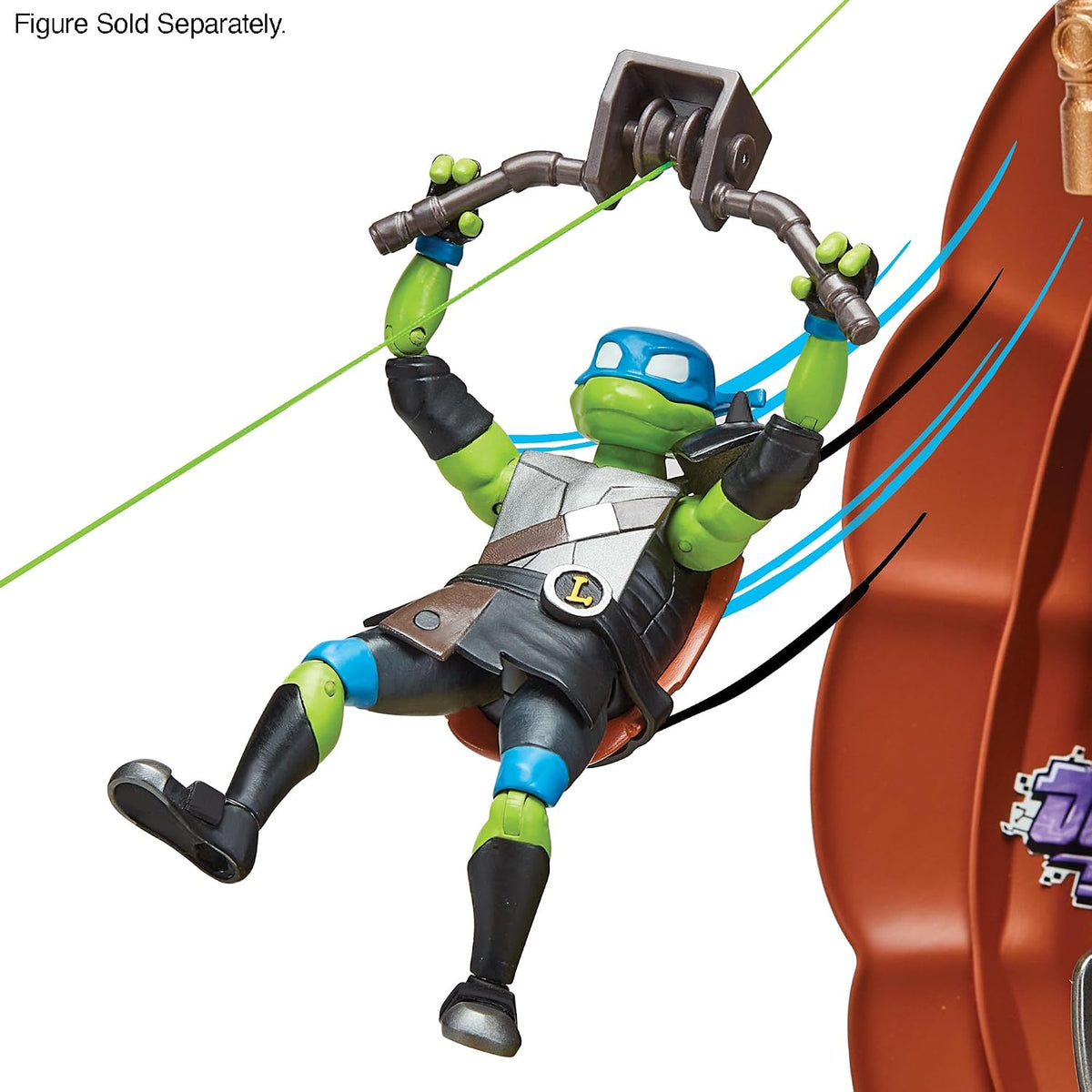 TMNT - Bandai Namco - Set de Juego - Tortugas Ninja, Playset Tortuga Transformable Refugio Secreto - con Accesorios, Zonas de Batalla y áreas interactivas para Figuras de acción