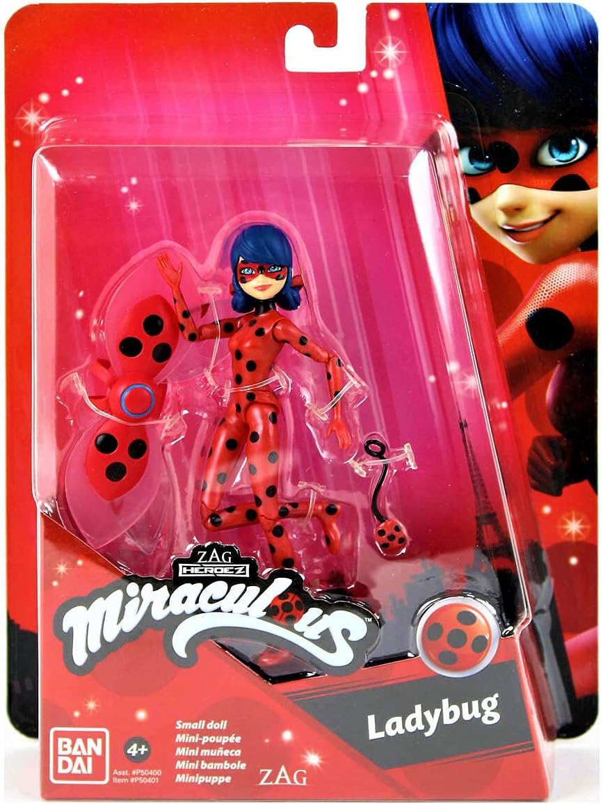 BANDAI Ladybug Miraculous Small Doll Queen Bee 4.5"