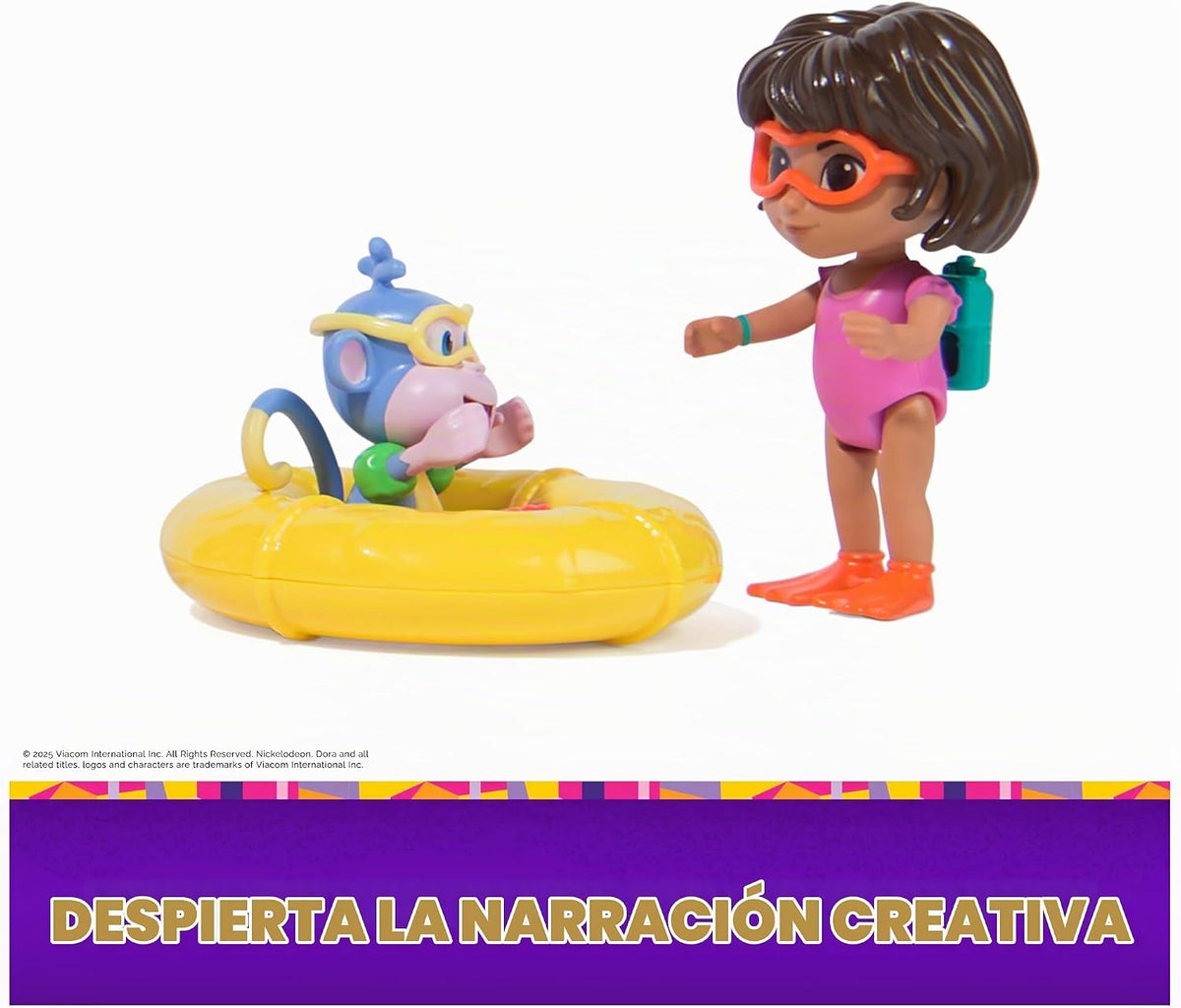 Dora, Set de Aventuras Date un chapuzón, con Accesorios y Figuras de Dora y Botas, Juguetes para niños y niñas a Partir de 3 años