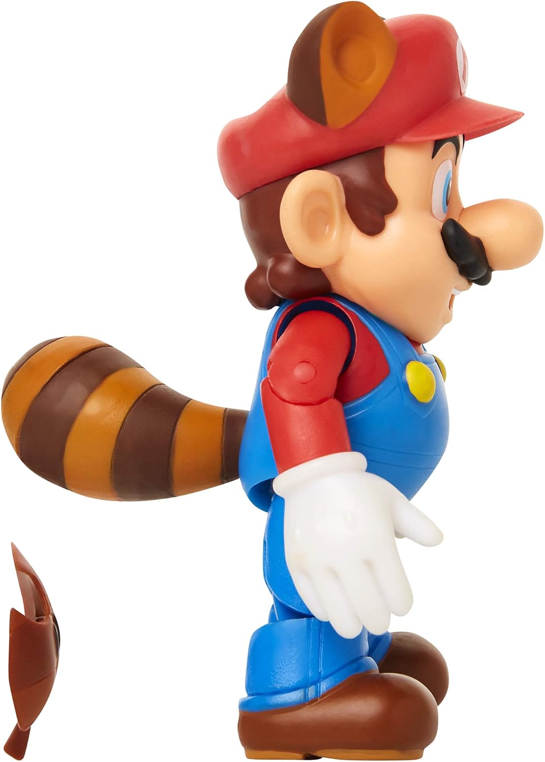 SUPER MARIO Figura de acción articulada de Mapache Mario de 4 Pulgadas