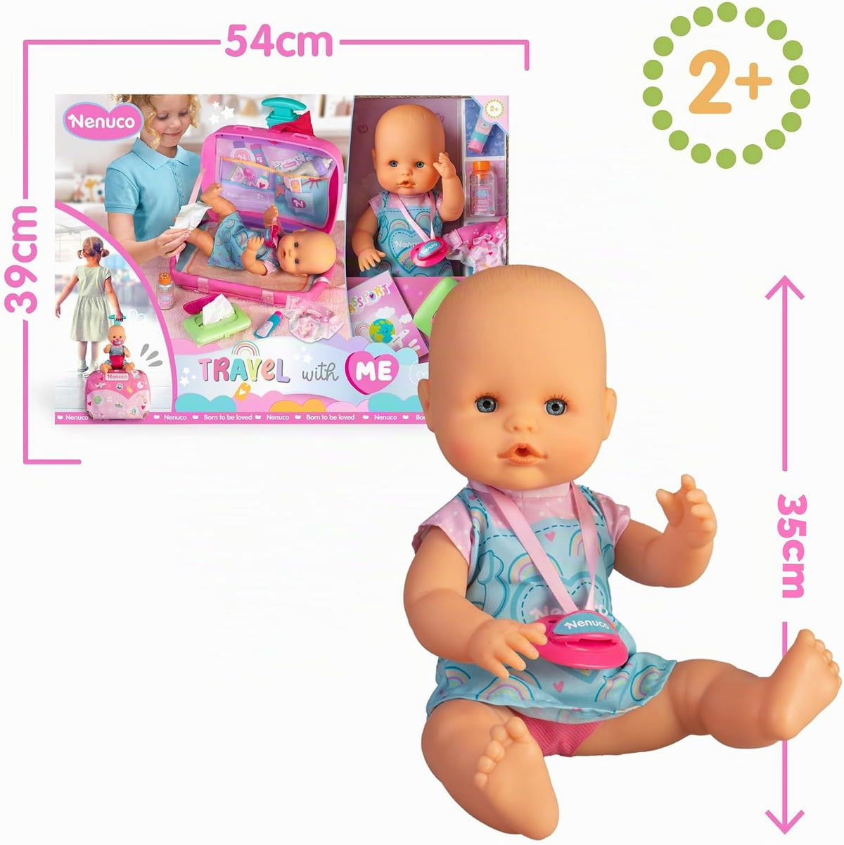 Nenuco Viaja Conmigo, Nenuco, TOY_FIGURE, Plástico, 1 Unidades, Famosa