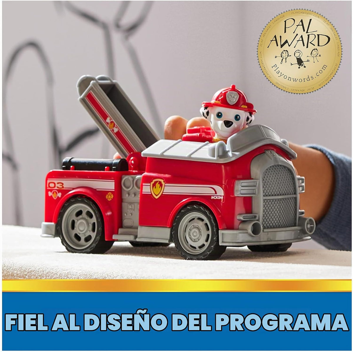 Paw Patrol, camión de Juguete con Figura de acción Coleccionable, Juguetes para niños con mentalidad sostenible para niños y niñas a Partir de 3 años