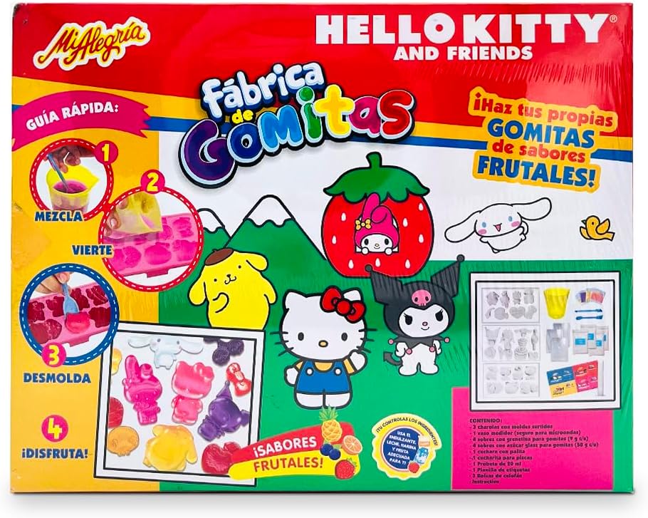 Ult Fabrica para Hacer Gomitas Premium con Forma de Hello Kitty y Sus Amigos