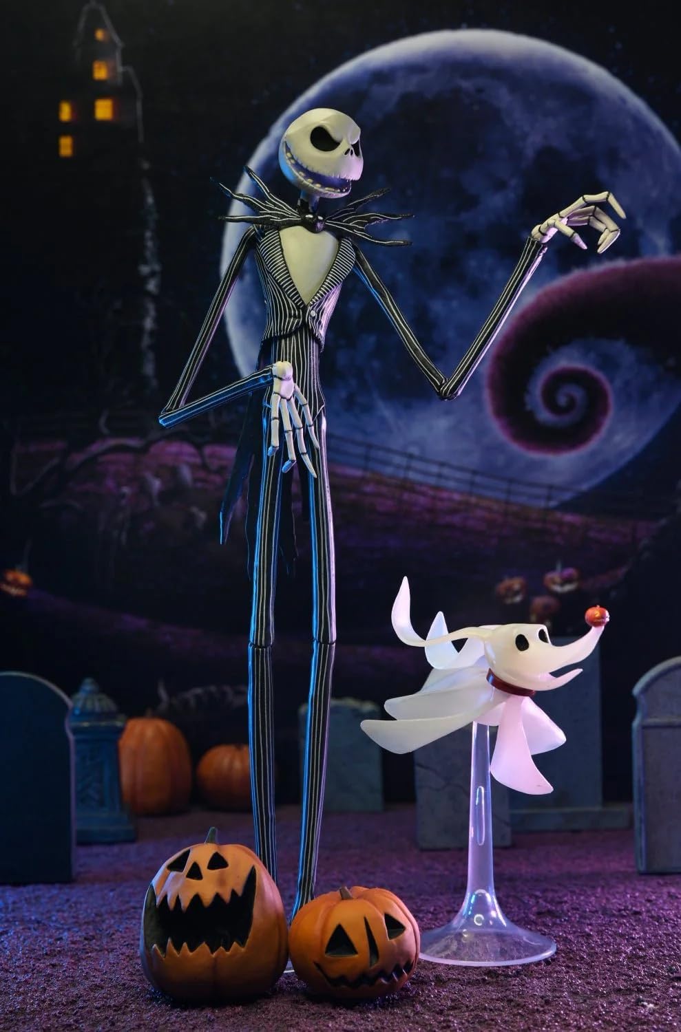 Disney Tim Burton's The Nightmare Before Christmas - Figura de acción de escala Ultimate Jack Skellington de 7 pulgadas