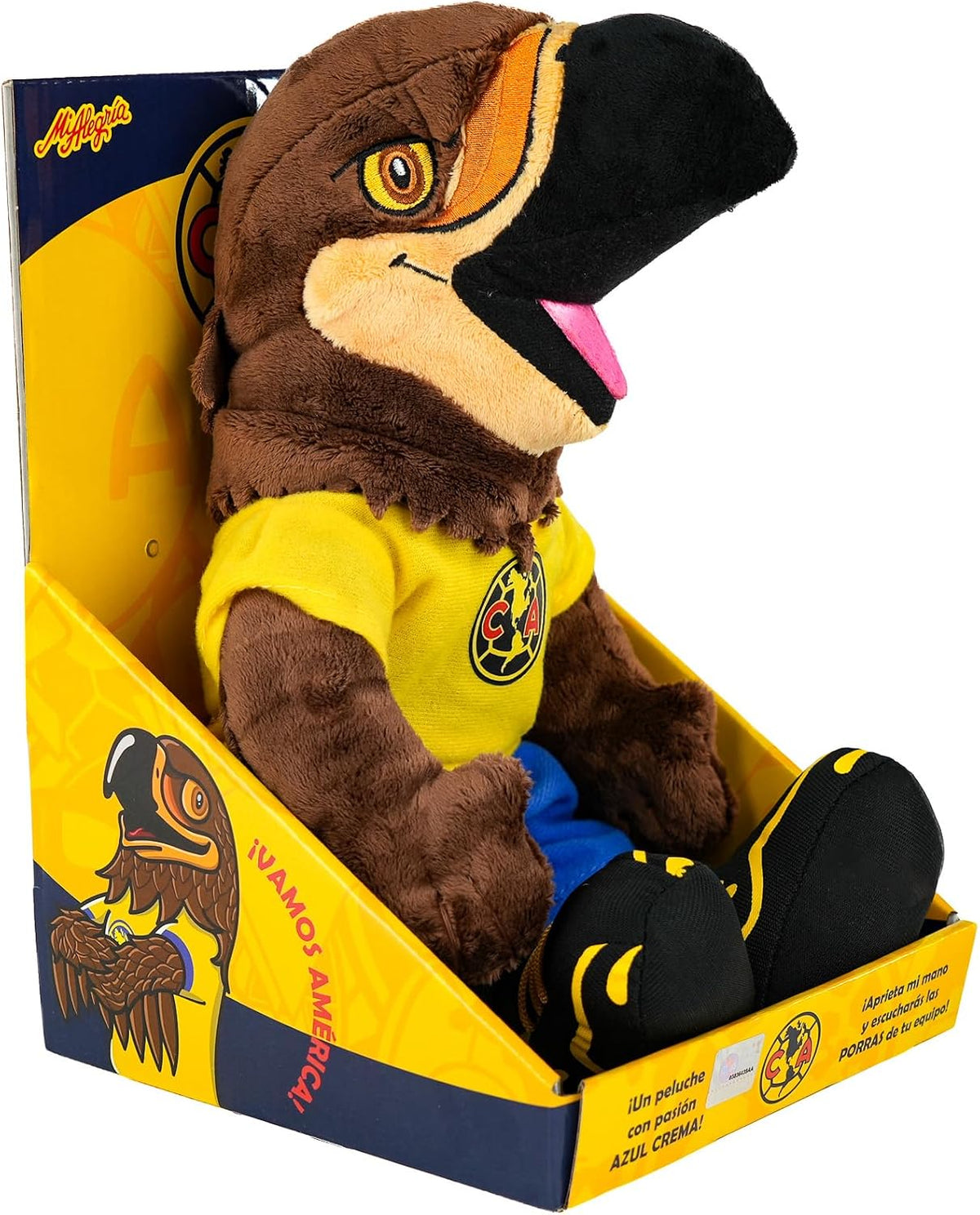 Mi Alegria Peluche Grande Mascota de Futbol Aguila con Sonido