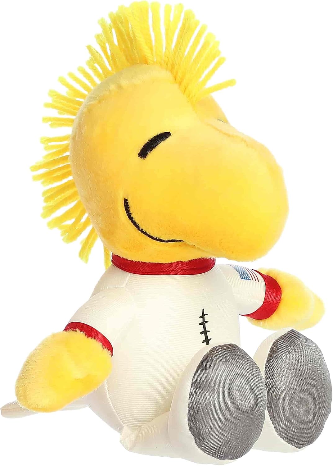 Aurora Peanuts - Peluche adorable de madera de 16,5 cm, color blanco