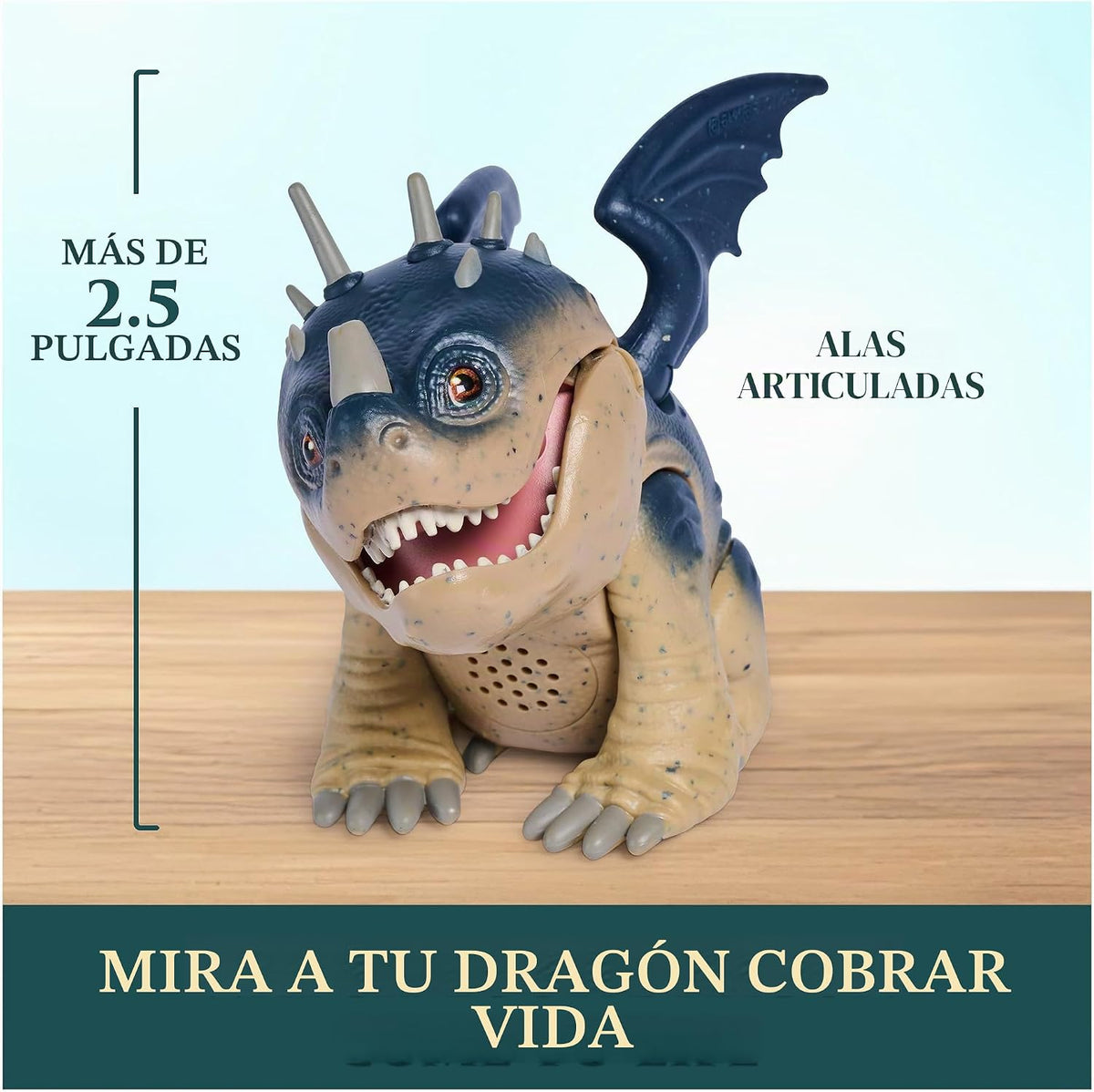 DreamWorks Dragons, como Entrenar a tu Dragón, Roaring Minis, Albóndiga, Juguete de dragón Interactivo con 25 Sonidos, Juguetes para niños y niñas a Partir de 4 años