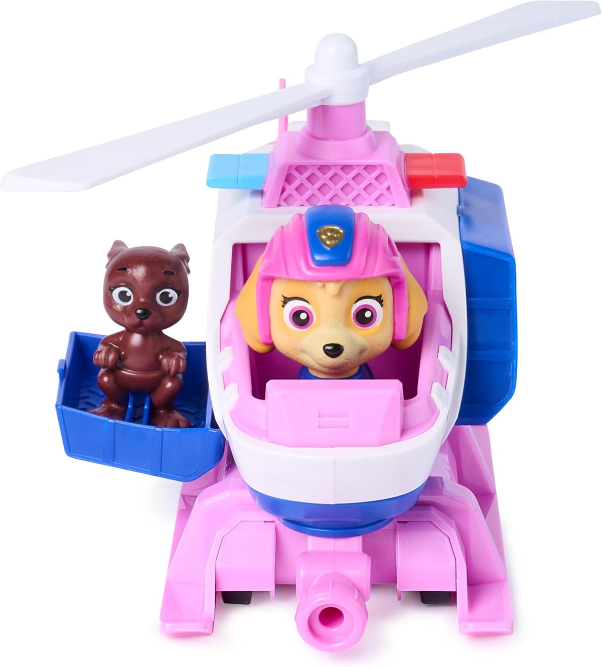 Paw Patrol: Search & Rescue, helicóptero de Rescate de Skye con 2 Figuras, helicóptero de Juguete heroico con función de propulsión, Juguetes para niños y niñas a Partir de 3 años