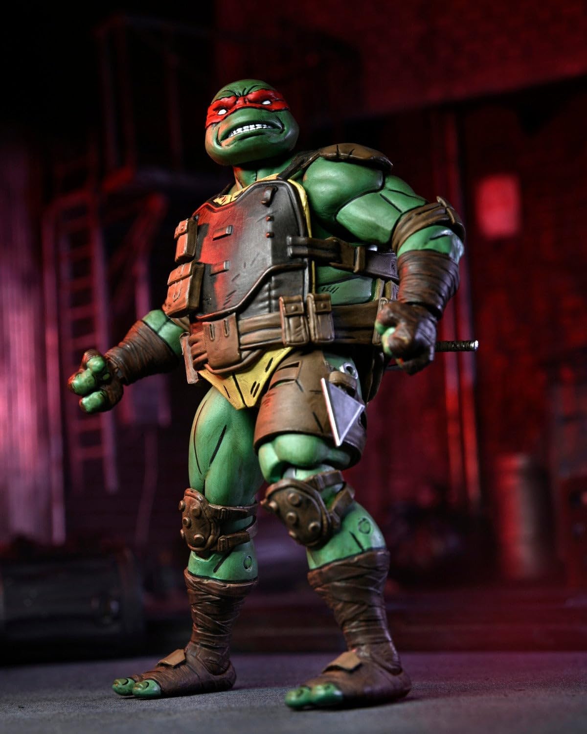NECA Universal Monsters TMNT - Figura de acción Ultimate Raphael Frankenstein de 7 Pulgadas
