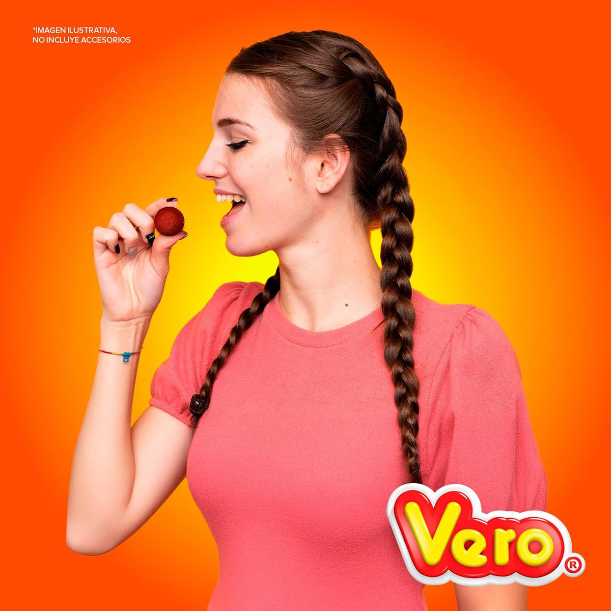 Picafresa Gigante, Gomita Sabor Fresa Cubierta de Dulce Picoso