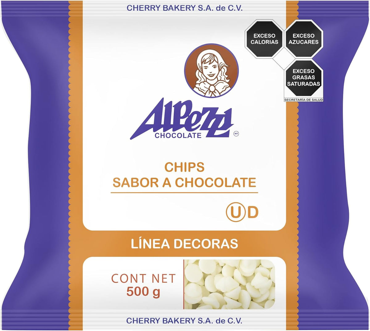 Alpezzi Chocolate Chips Chocolate Alpezzi 500 Grs (Blanco)