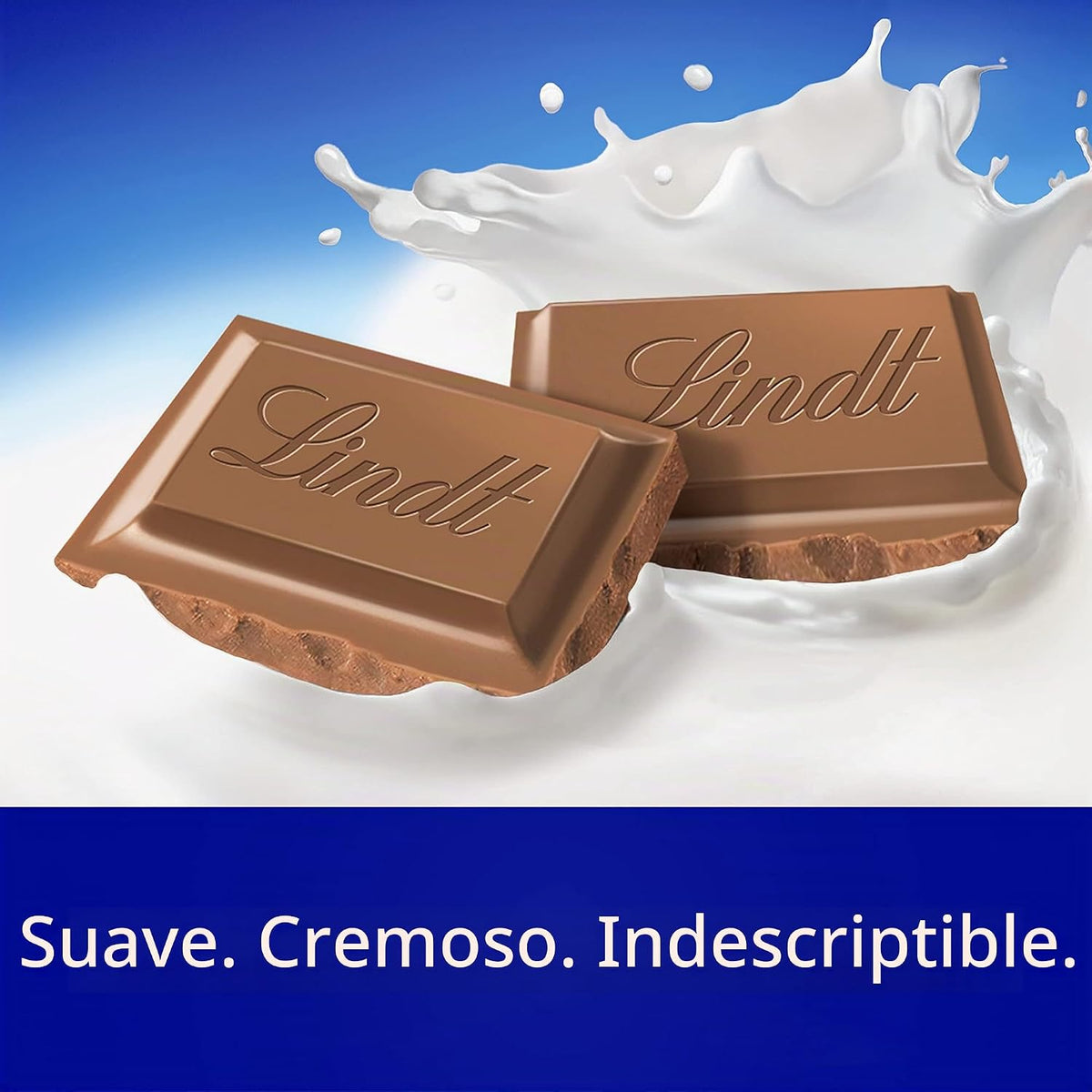 Lindt RECETA CLÁSICA Barra de caramelo de chocolate con leche, chocolate con leche, 4.4 oz.