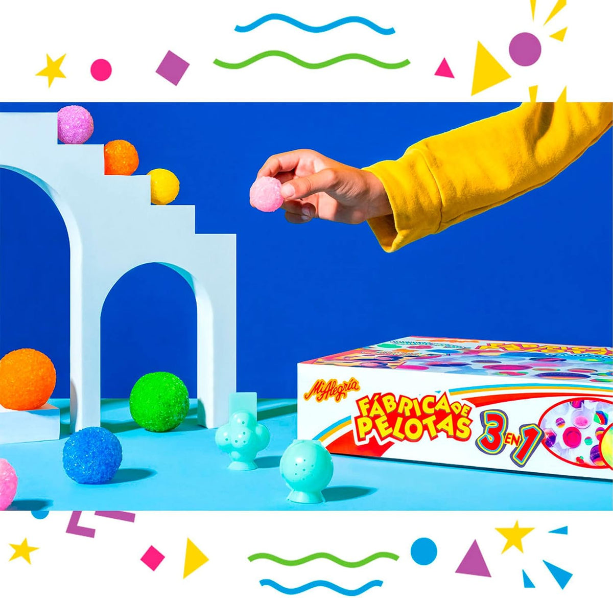 Mi Alegria Fábrica de Pelotas 3 en 1 Mezcla, CREA y Juega