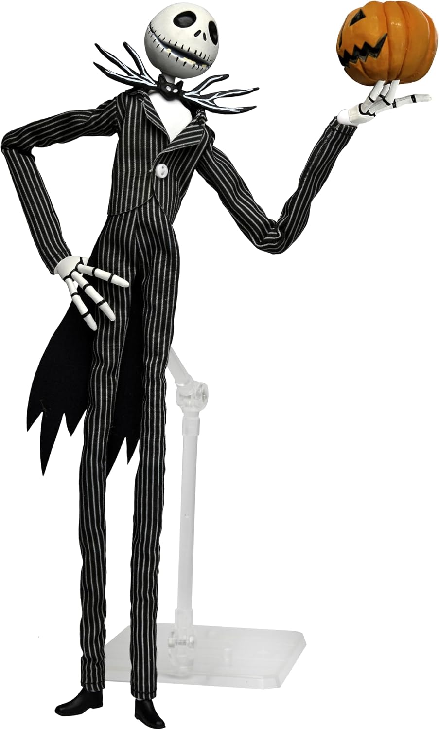 NECA - Figura de acción articulada Coleccionable de El extraño Mundo de Jack, Jack Skellington con Calabaza
