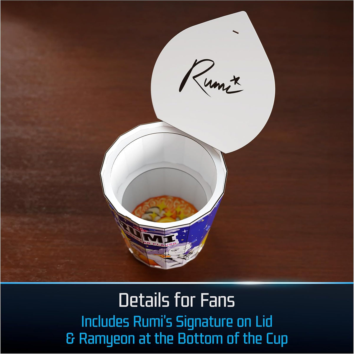 4D Build, KPOP Demon Hunters Rumi in Ramyeon Cup 3D Puzzle, Removeable Rumi Figure, KPOP Demon Hunters Collectible Model Kit, Desk Décor & Display Piece for Fans, 138 Pieces, for Ages 12 & Up