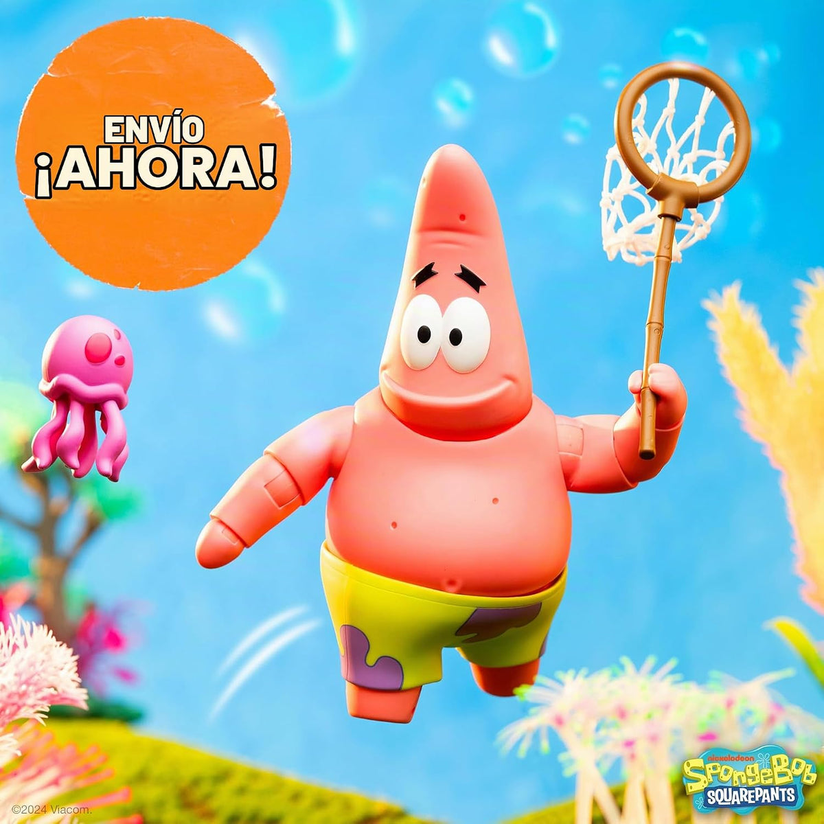 Super7 Bob Esponja Figura Ultimate Patrick 18 cm