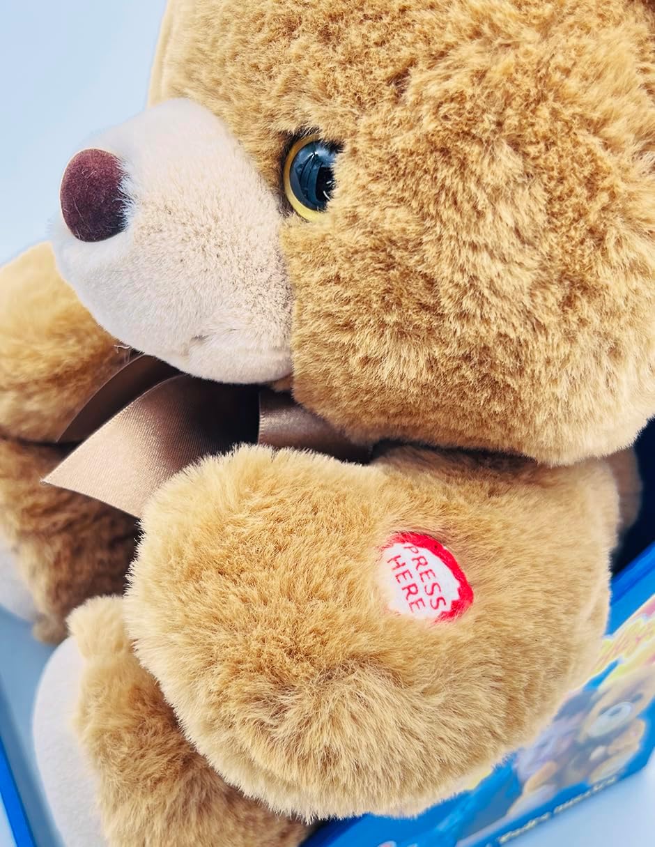 Ult Peluche Oso Que Reza Premium Reza Padre Nuestro y el Angel de mi Guarda
