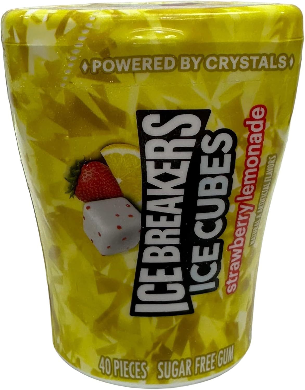 Generic Ice Breakers - Cubos de hielo sin azúcar, limonada de fresa, botellas de 40 unidades, 3 unidades