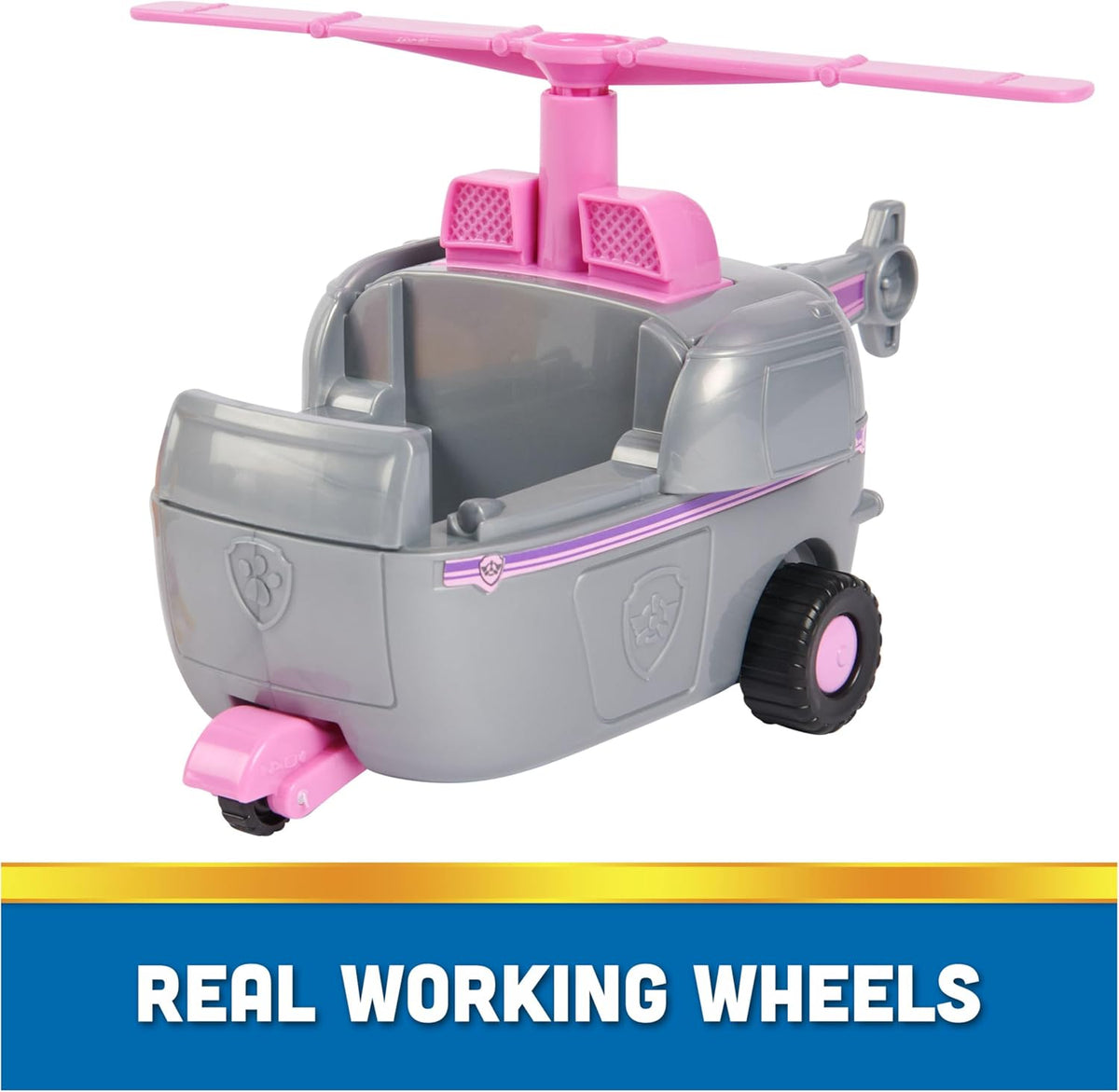 Paw Patrol, helicóptero de Skye, vehículo de Juguete con Figura de acción Coleccionable, Juguetes para niños de Mente sostenible para niños y niñas a Partir de 3 años
