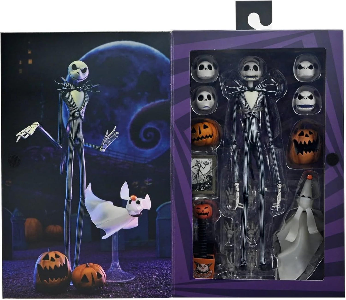 Disney Tim Burton's The Nightmare Before Christmas - Figura de acción de escala Ultimate Jack Skellington de 7 pulgadas