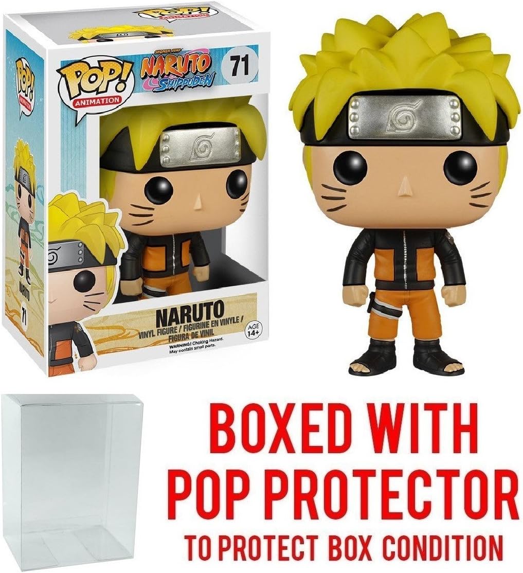 Funko Pop! Anime: Naruto Shippuden - Naruto #71 Vinyl Figure (Bundled with Pop BOX PROTECTOR CASE)