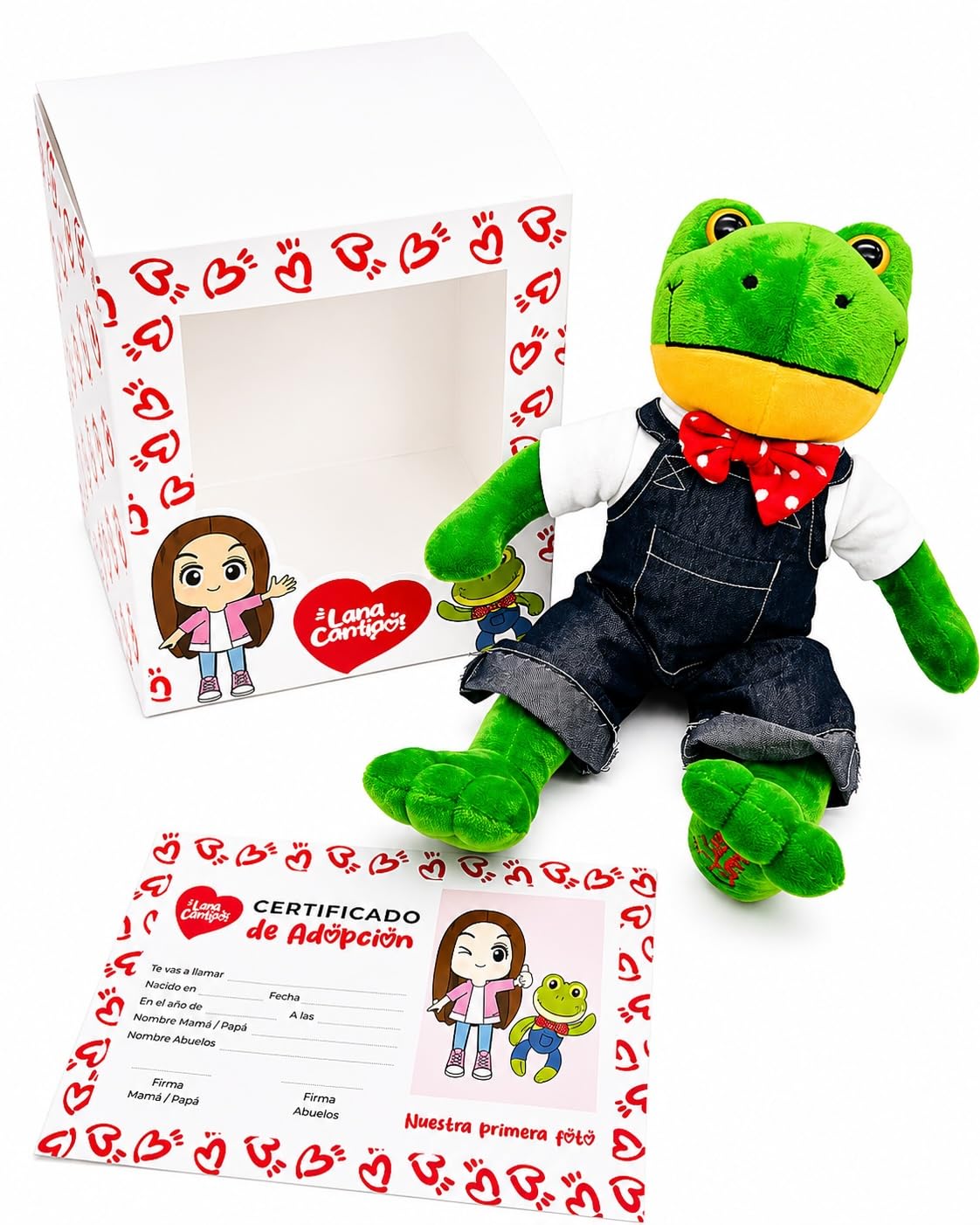 Ult Premium Peluche Rana Rhenne Rene Compañero de Juego Lara Lara y Siesta Materiales Suaves Campos Verdes - imagen 3