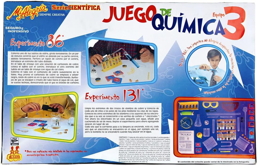 Juego de Química 3 con 160 Experimentos y más Mi alegría