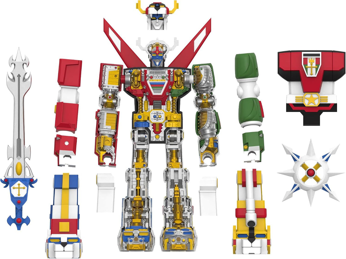 Super7 Super Cyborg Voltron - Figura de acción Voltron de 11 Pulgadas con Accesorios clásicos de Dibujos Animados coleccionables y Juguetes Retro