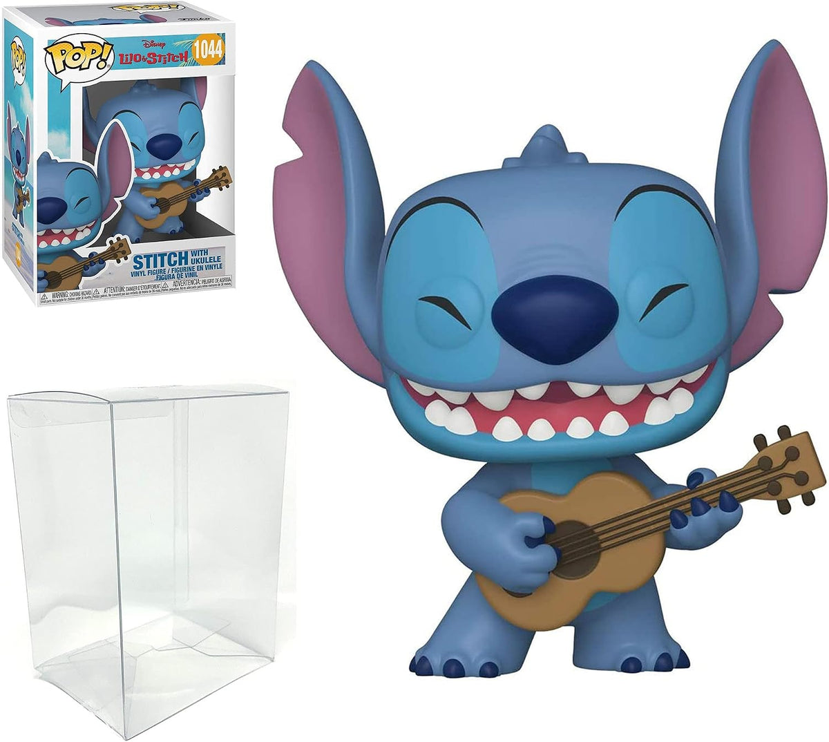 Funko Pop! Disney: Lilo & Stitch – Stitch con Ukelele con funda protectora