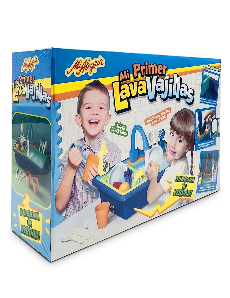 Ult Mi Primer LavaVajillas, Kit de Lavaplatos, Utensilios de Cocina para Hacer Limpieza, Juego Interactivo - imagen 3