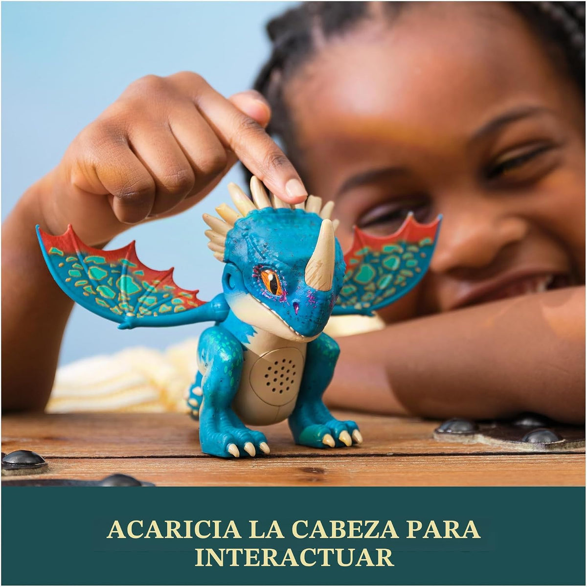 DreamWorks Dragons, How to Train Your Dragon, Roaring Minis Deadly Nadder, Juguete de dragón Interactivo con 25 Sonidos, Juguetes para niños y niñas a Partir de 4 años
